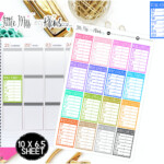 Weekly Work Schedule Boxes Erin Condren Happy Planner Stickers